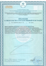 Приложение к свидетельству о государственной регистрации ТЕСТОРИЛ