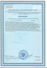 Приложение к свидетельству о государственной регистрации Циурол D