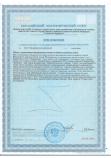 Приложение к свидетельству о государственной регистрации Циурол D