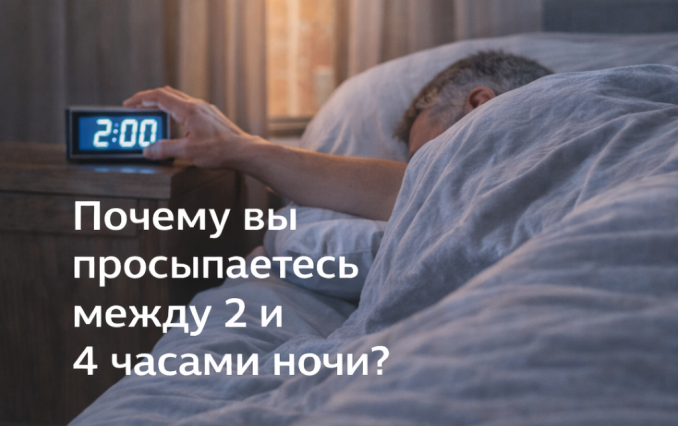 Почему вы просыпаетесь между 2 и 4 часами ночи?