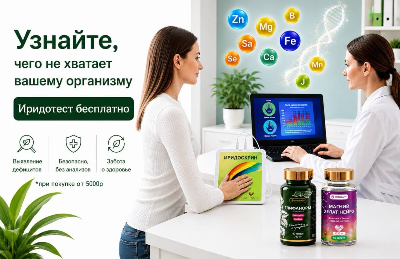 ИРИДОТЕСТ БЕСПЛАТНО с 18.05.2026