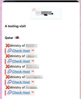 Figure 5. Keymous+ group's statement regarding DDoS attacks on Qatari ministries