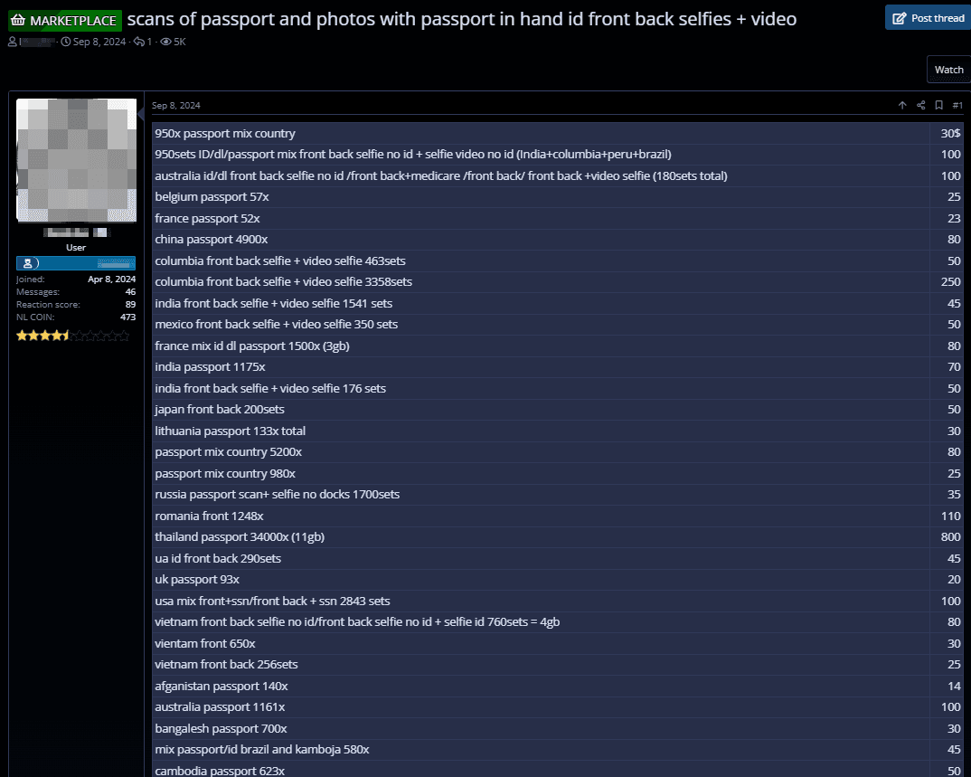 Figure 26. Ad distributing selfie photos and videos from multiple countries, including Brazil
