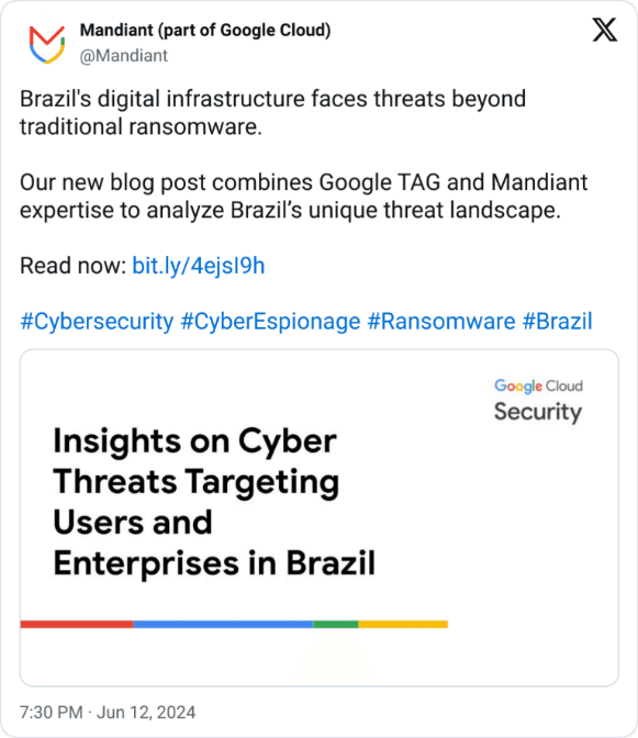 Figure 3. Screenshot from a Mandiant report (a Google-owned company)