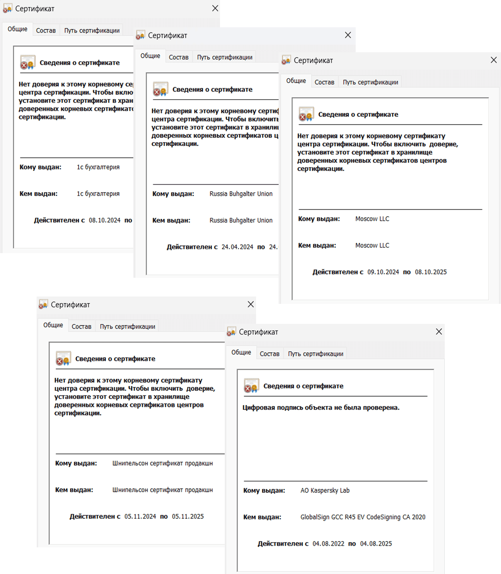 Рисунок 16. Сертификат Х.509