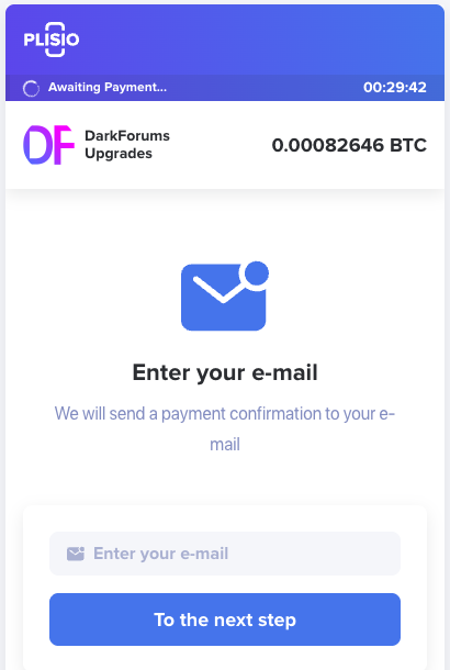 Figure 12. Paywall on a dark web forum