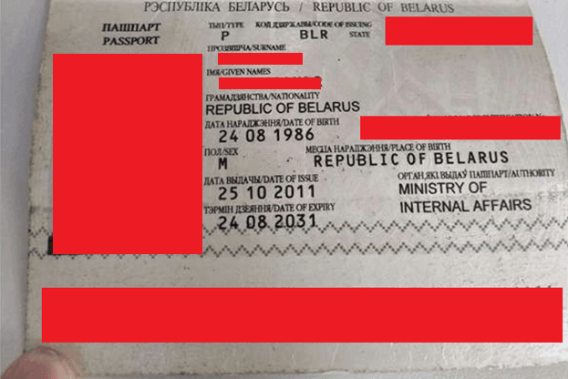Рисунок 1 — Документ-приманка с паспортом