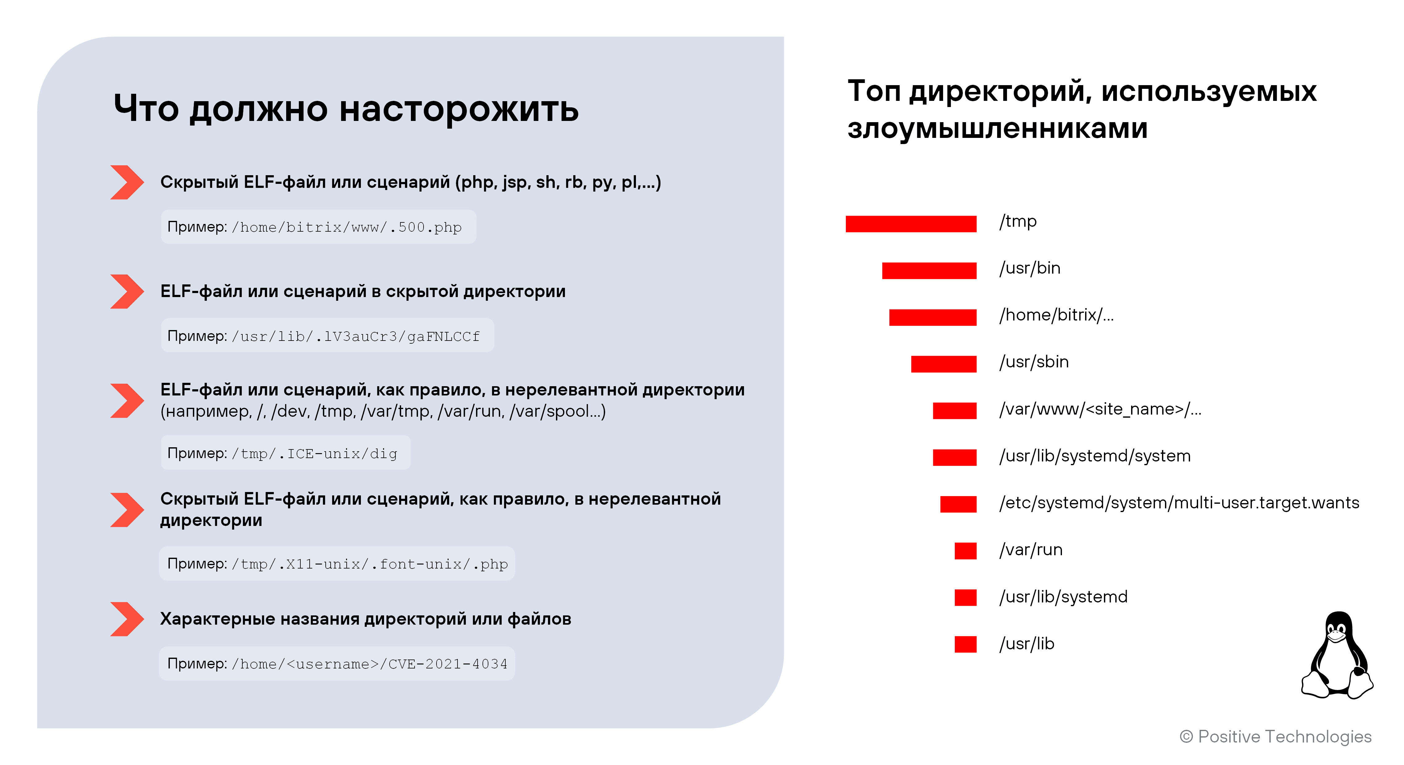 Рисунок 27. На что обратить внимание в Linux