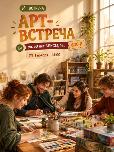 Костюмированная арт-встреча с играми и призами