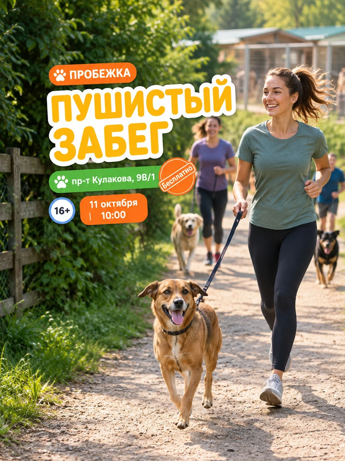 Пушистый забег в приюте «Лучший друг»