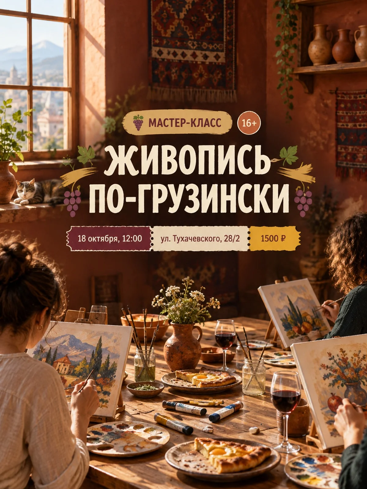 Мастер-класс по живописи в грузинском стиле