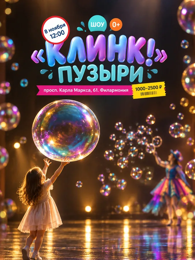«Клинк!» — шоу мыльных пузырей из Испании