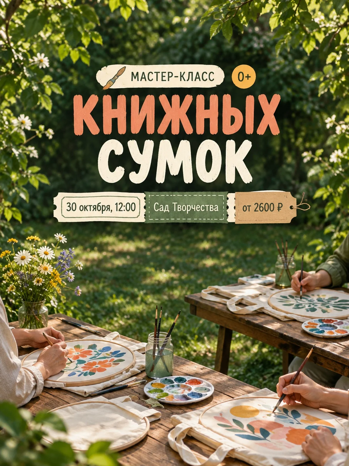 Роспись книжных сумок