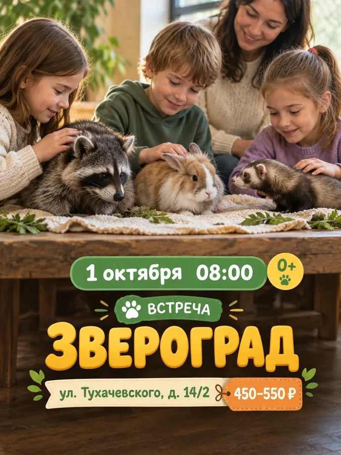 Мир животных «Звероград» дарит 50 призов