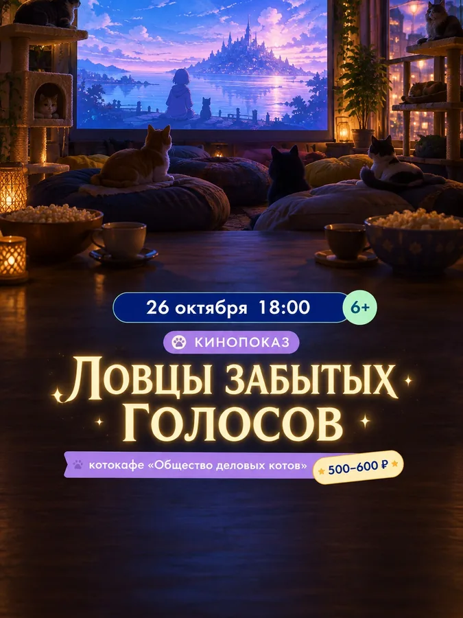 Аниме-вечер с котиками: «Ловцы забытых голосов»