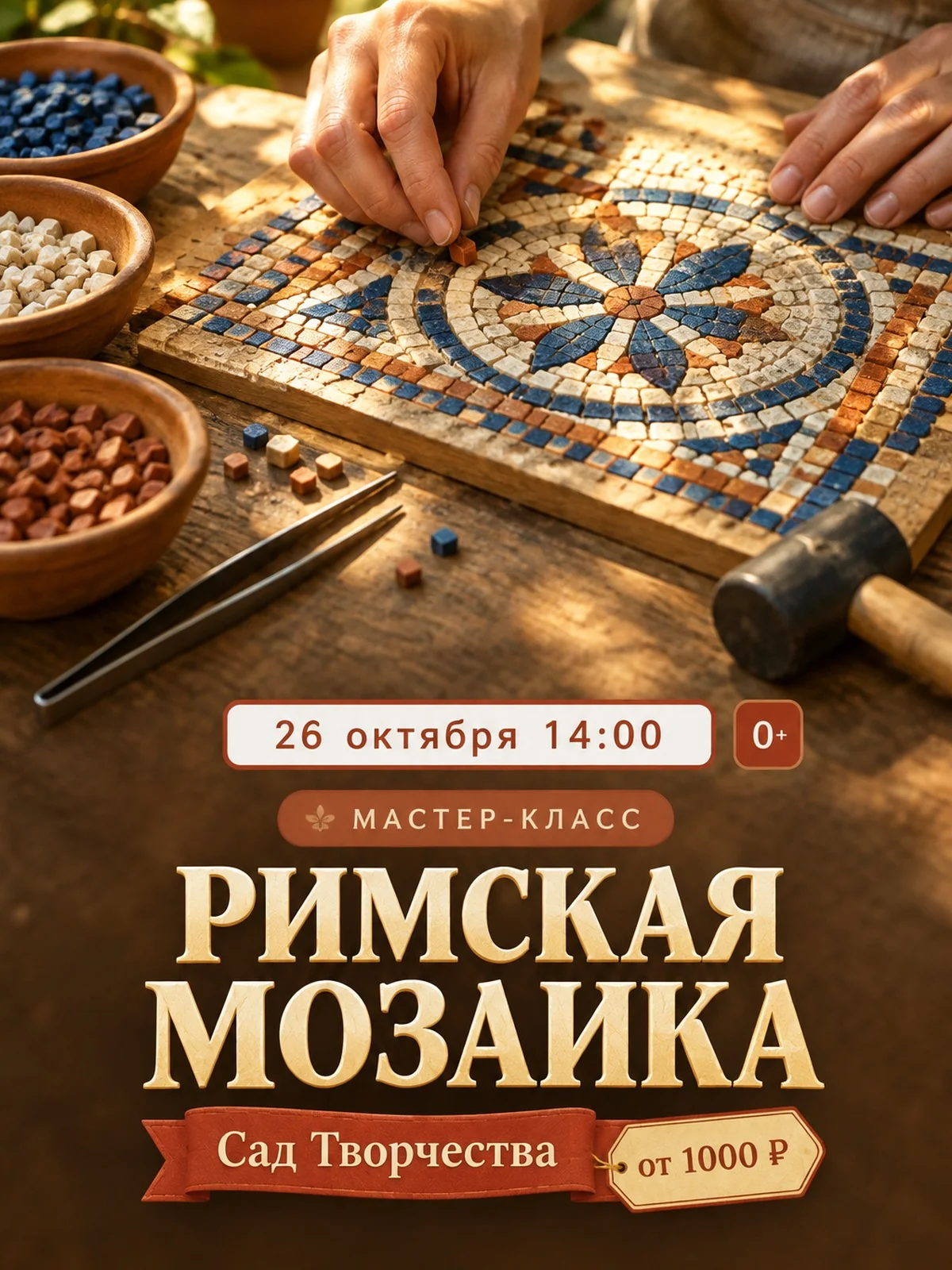 Мастер-класс по римской мозаике