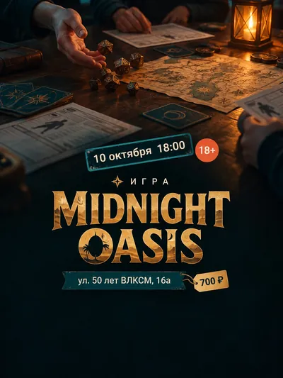 Игра «Midnight Oasis» в кафе «Мипл»