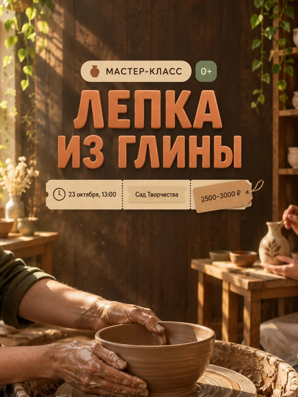Лепка из глины и роспись своими руками