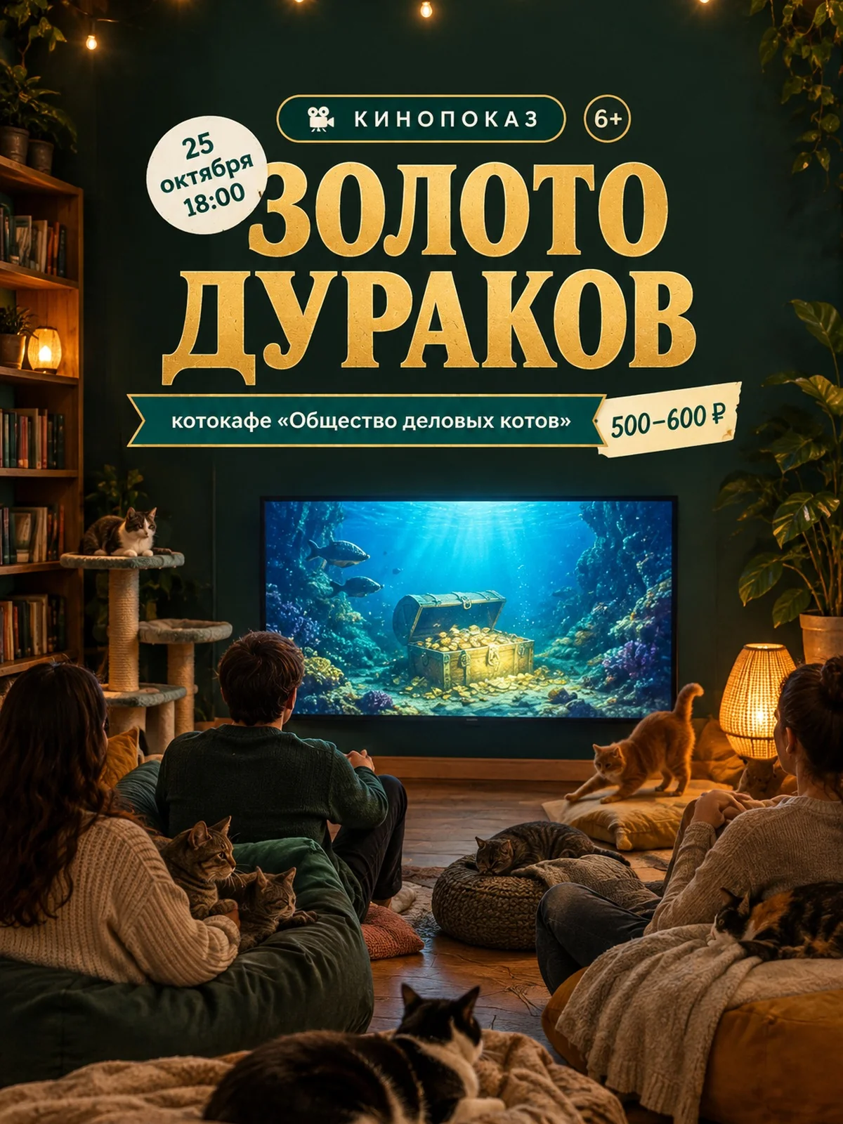 Кинопоказ «Золото дураков» с котиками