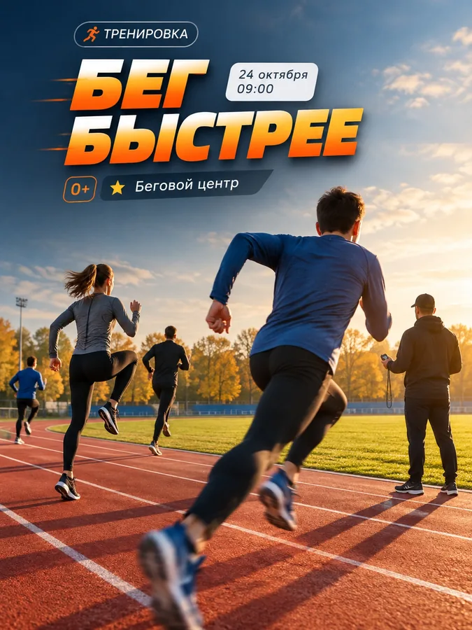 Скоростная тренировка: бег быстрее