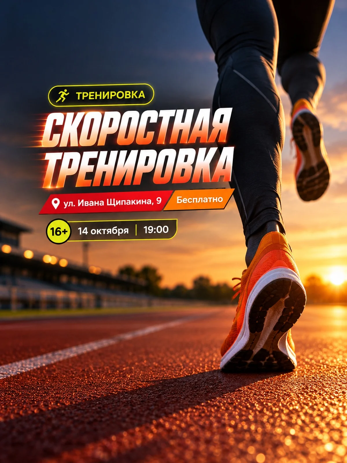 Скоростная тренировка в Беговом центре ВФЛА
