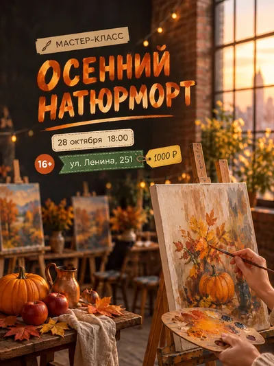 Мастер-класс по живописи: осенний натюрморт