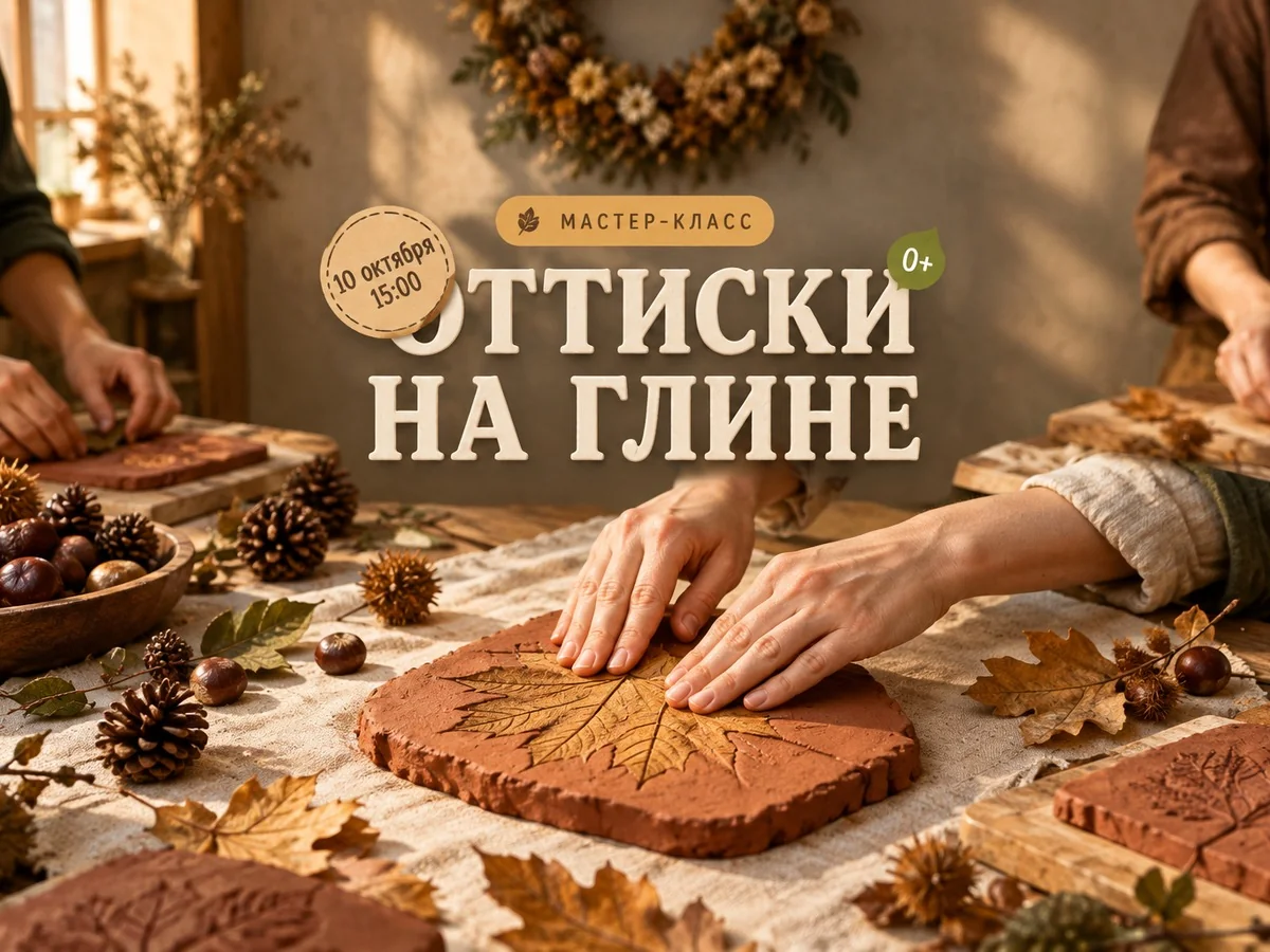 Мастер-класс по оттискам на глине