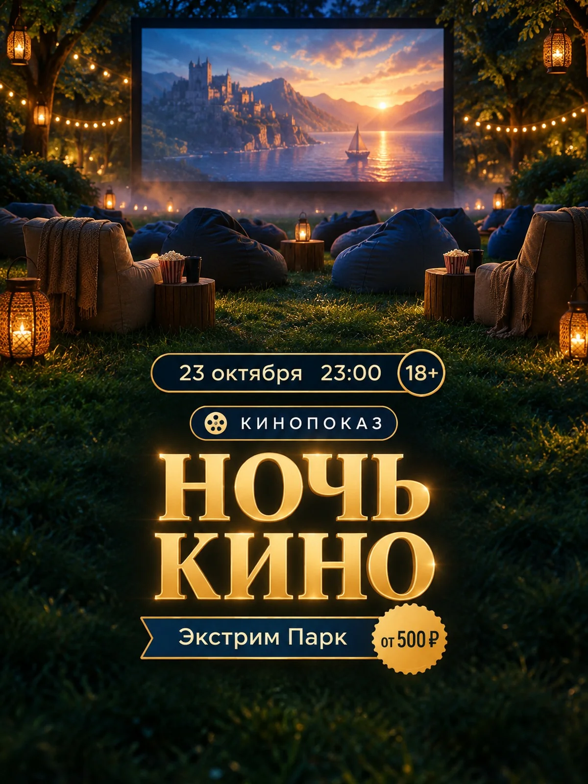 Ночь кино в «Экстрим Парке»: 4 фильма до рассвета