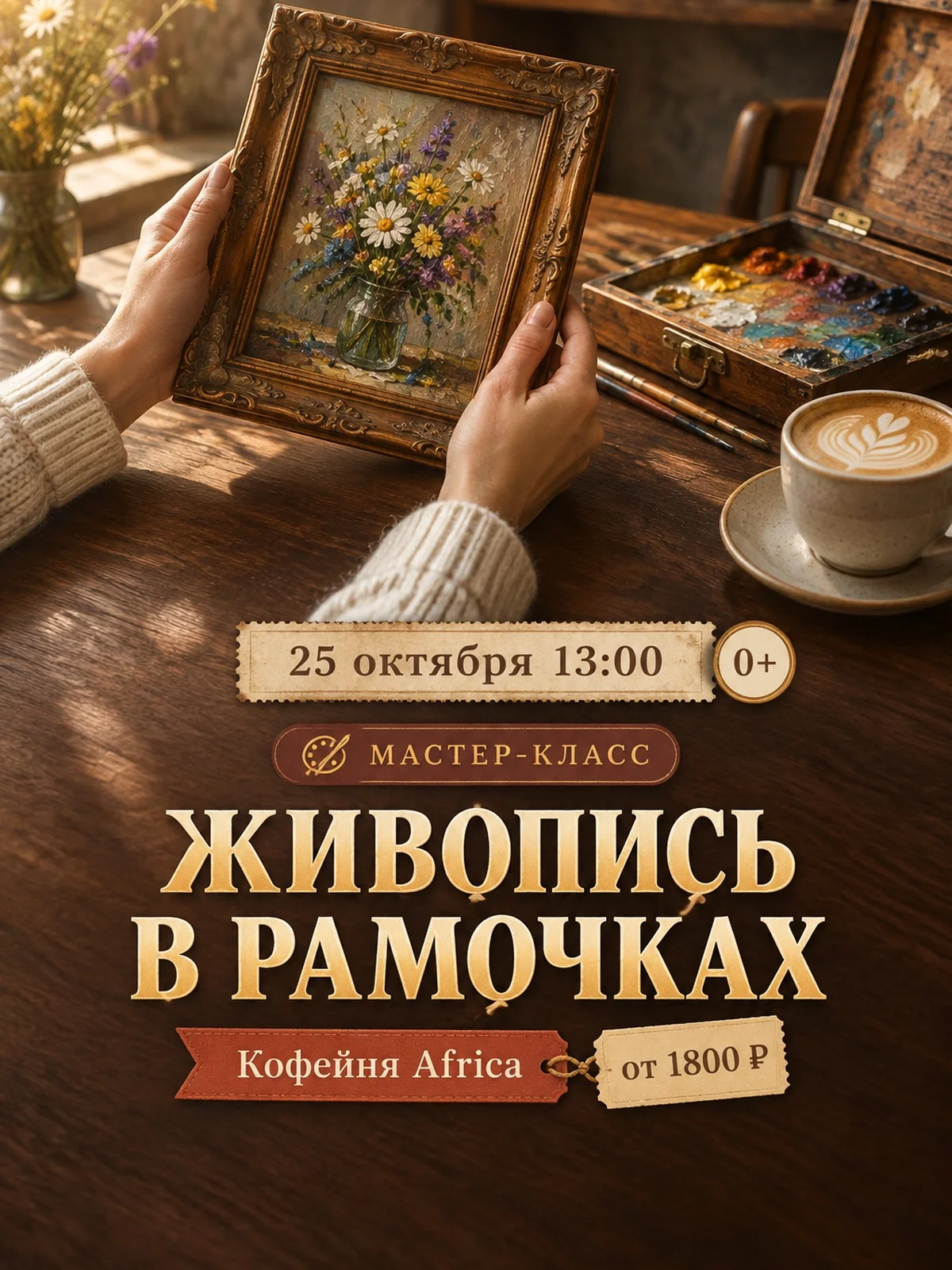 Живопись в винтажных рамочках