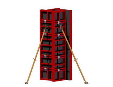 Универсальные щиты колонн Стальная и алюминиевая 