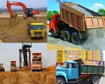 Доставка грунта, песка, щебня