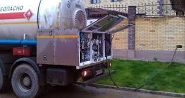 Доставка газа, заправка газгольдера