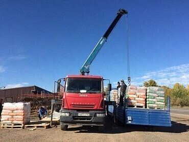 Доставка кирпича, блоков, тротуарной плитки