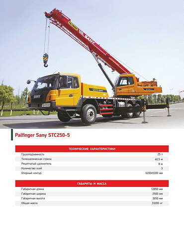 Palfinger SANY STC250-5