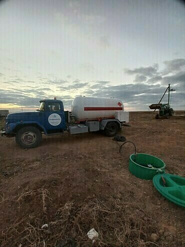 Доставка газа для газгольдера