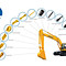 Запчасти для экскаваторов строительных Hyundai, Komatsu, JCB и других