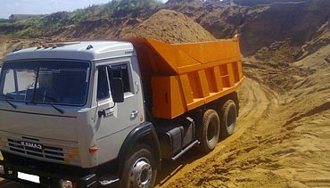 Транспортировка песка