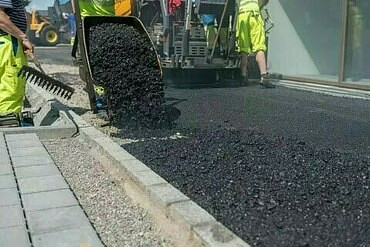 Укладка асфальта. бетонные работы