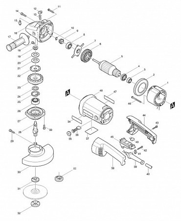 Запчасти для электроинструментов Hitachi, Makita, Bosch и других