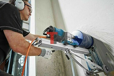 Алмазное бурение бетона под трубы водоснабжения, канализации