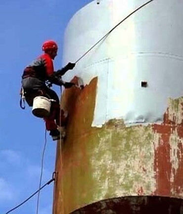 Окраска цистерн и вертикальных стальных резервуаров