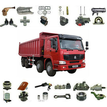 Запчасти для самосвалов FAW, HOWO, Shacman и других