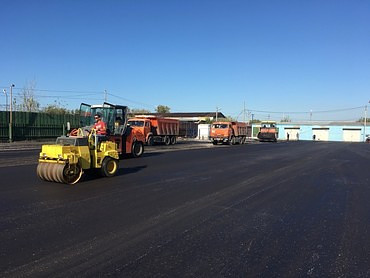 Работы по асфальтированию