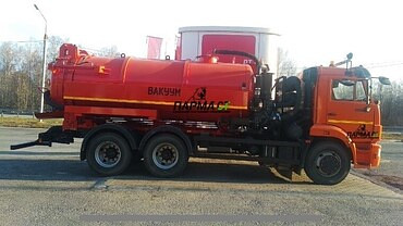 Машина вакуумная, илососная  КАМАЗ-65115 