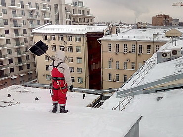 Чистка кровли