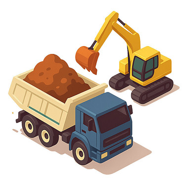 Доставка грунта и строительного мусора