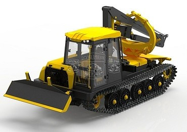 Бесчокерный трелевщик СпецМаш