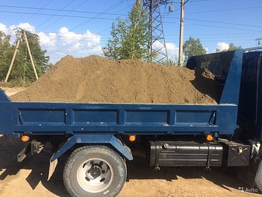 Транспортировка песка