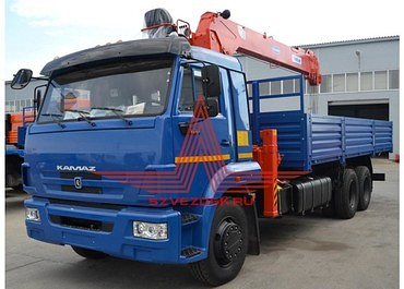 Бортовой КАМАЗ 65117 с КМУ SOOSAN