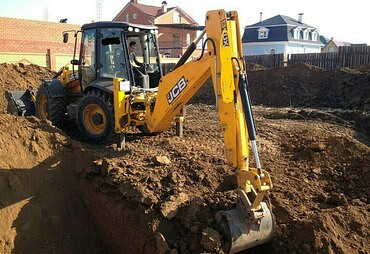 Монтаж септиков из железобетона